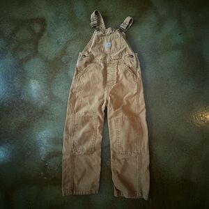 4T Carhartt Brown Tan Kids Overalls